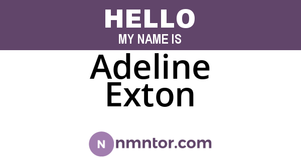 Adeline Exton