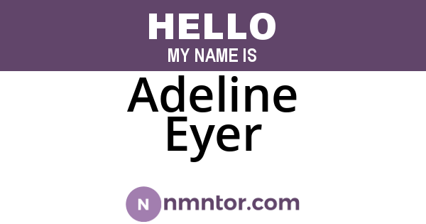 Adeline Eyer