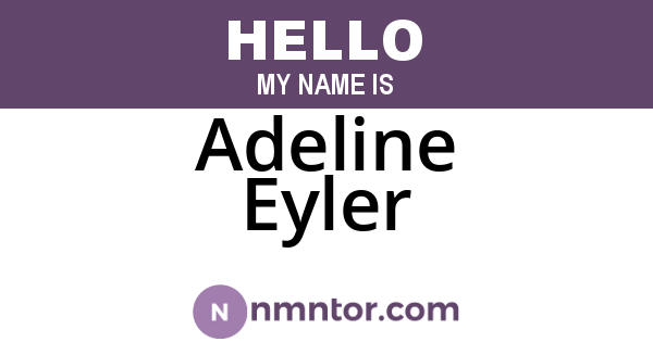 Adeline Eyler