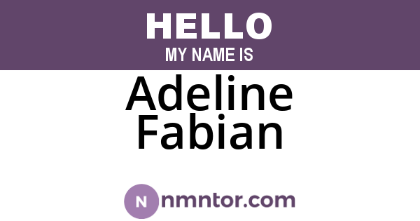 Adeline Fabian