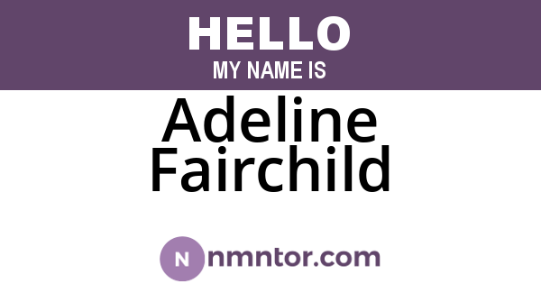 Adeline Fairchild