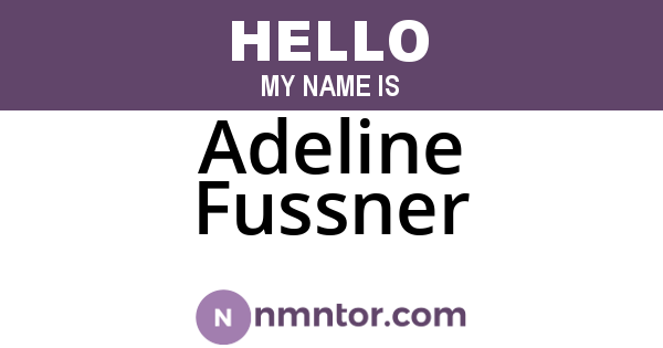 Adeline Fussner