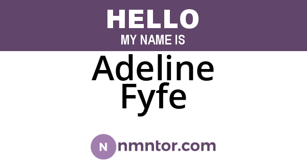 Adeline Fyfe
