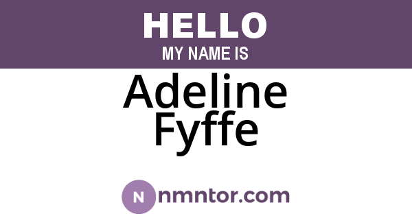 Adeline Fyffe