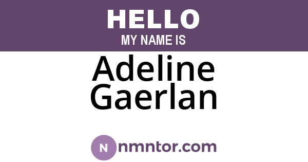 Adeline Gaerlan