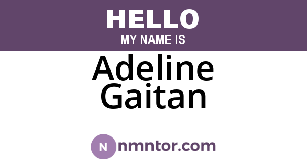 Adeline Gaitan