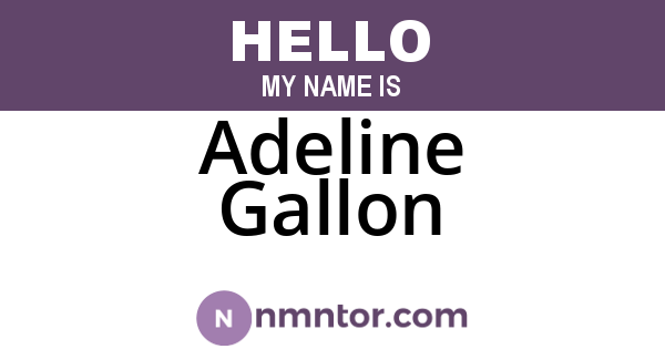 Adeline Gallon