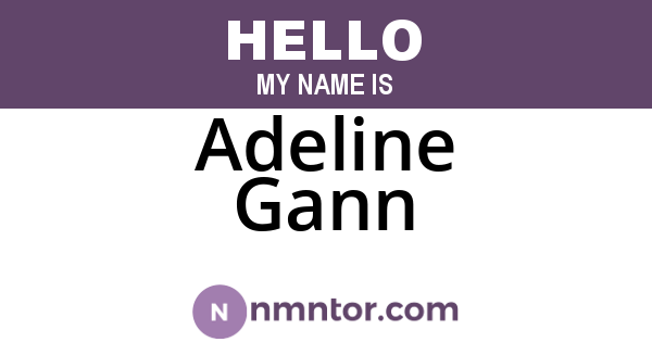 Adeline Gann