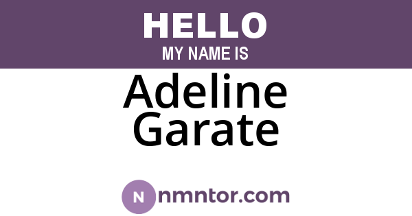 Adeline Garate