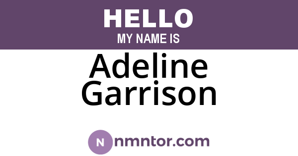 Adeline Garrison