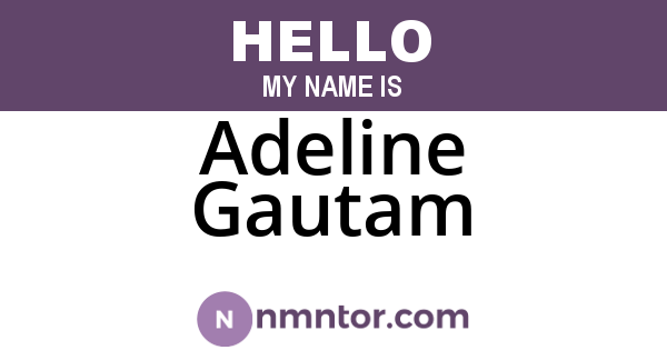 Adeline Gautam