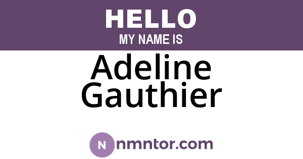 Adeline Gauthier