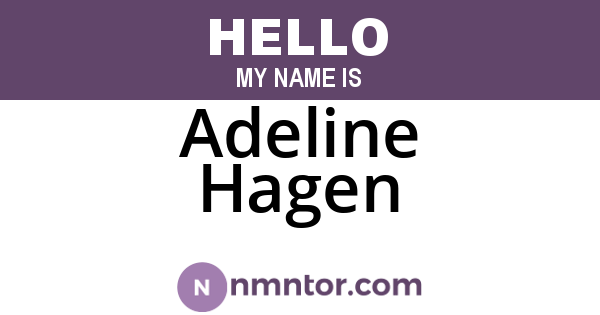 Adeline Hagen