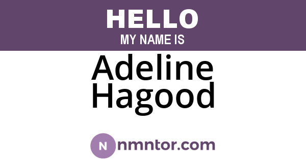 Adeline Hagood