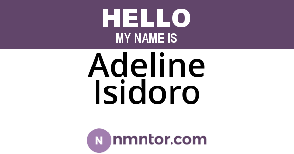 Adeline Isidoro