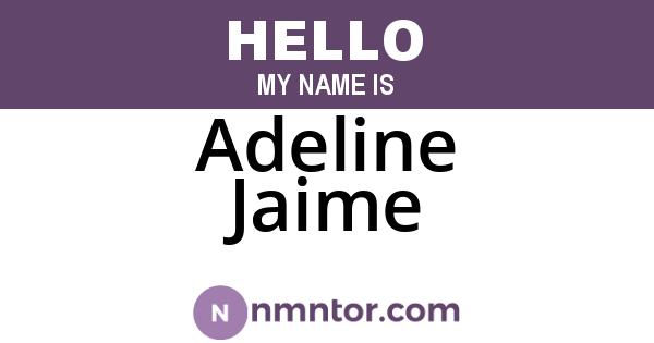 Adeline Jaime