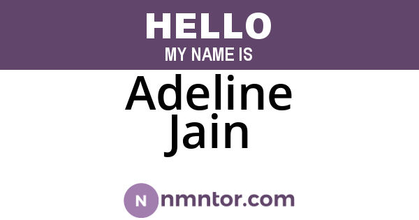 Adeline Jain