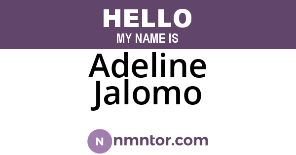 Adeline Jalomo