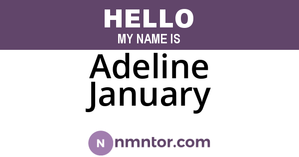 Adeline January