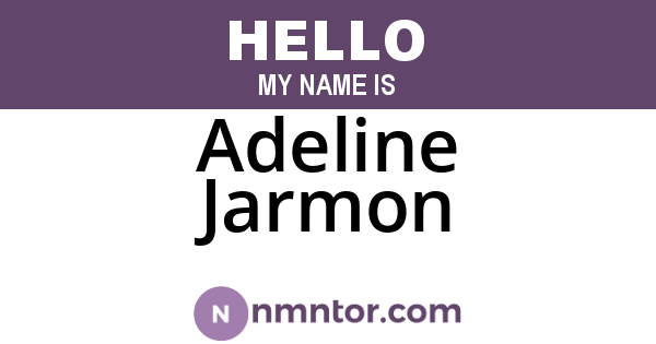 Adeline Jarmon