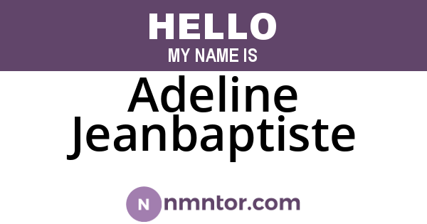 Adeline Jeanbaptiste