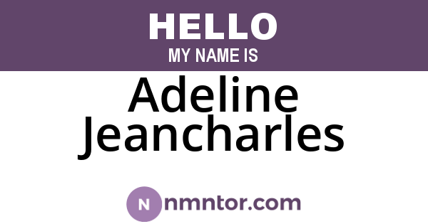 Adeline Jeancharles