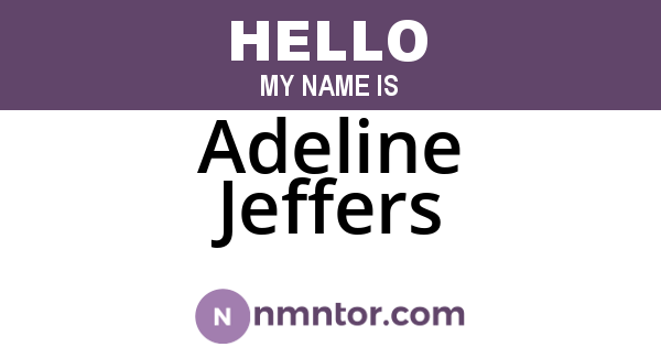 Adeline Jeffers