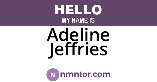 Adeline Jeffries