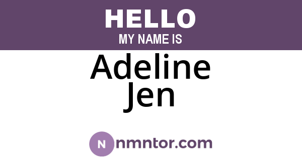 Adeline Jen