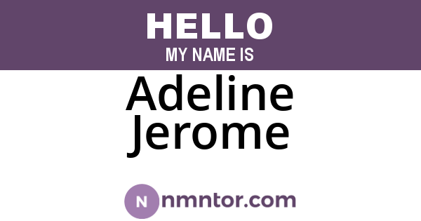 Adeline Jerome