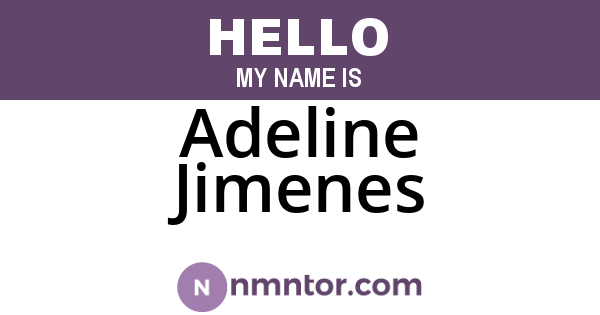Adeline Jimenes