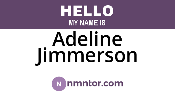 Adeline Jimmerson