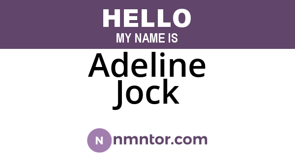 Adeline Jock