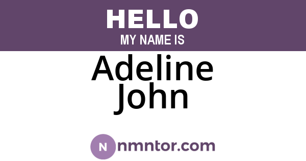 Adeline John
