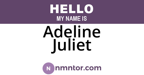 Adeline Juliet