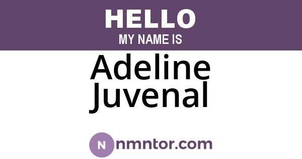 Adeline Juvenal