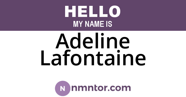 Adeline Lafontaine