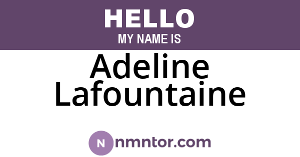 Adeline Lafountaine