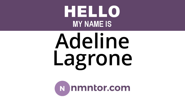 Adeline Lagrone