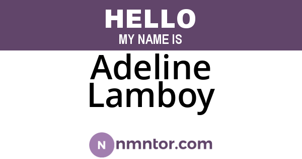 Adeline Lamboy