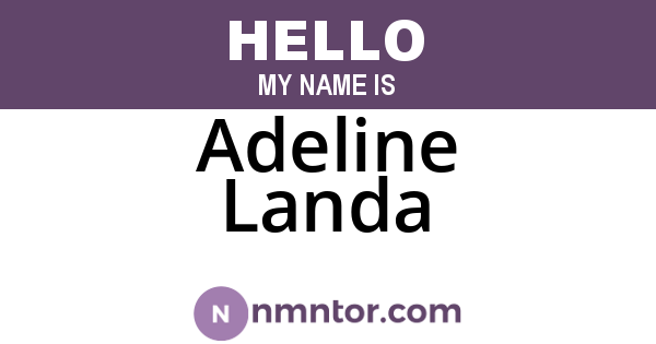 Adeline Landa
