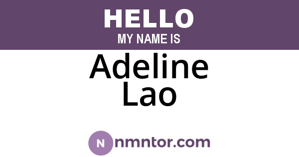 Adeline Lao