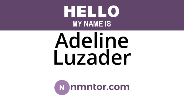 Adeline Luzader