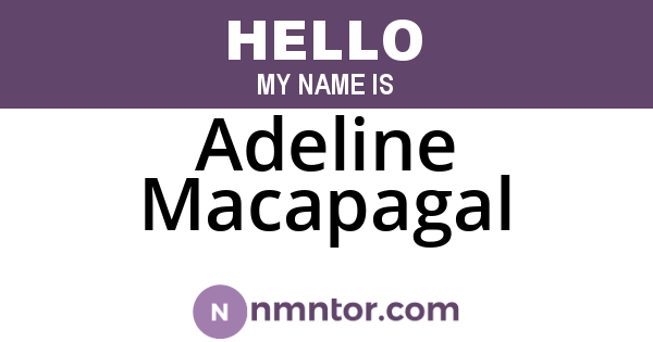 Adeline Macapagal