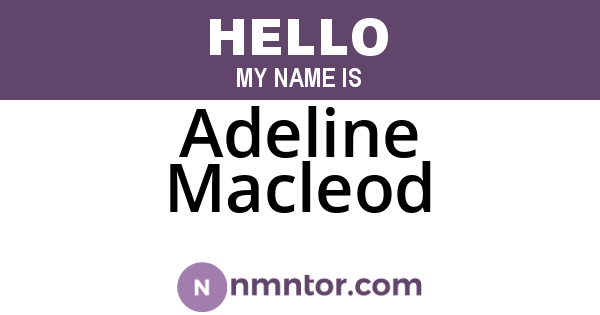 Adeline Macleod