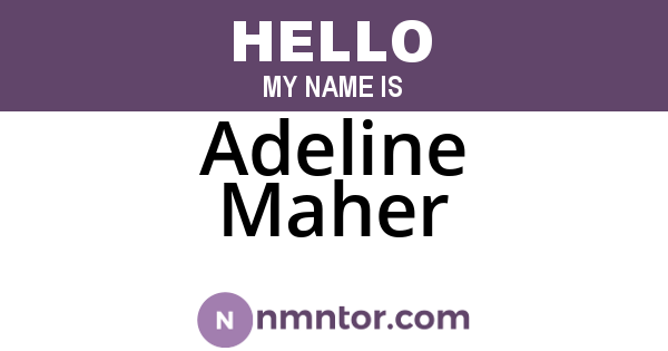 Adeline Maher