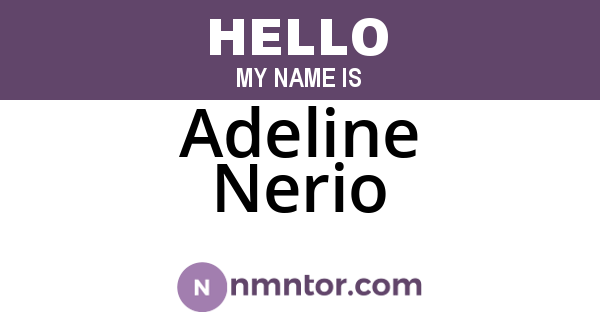 Adeline Nerio