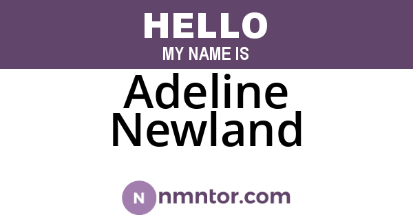 Adeline Newland
