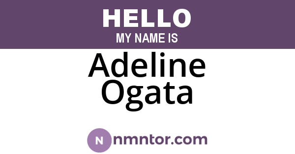Adeline Ogata