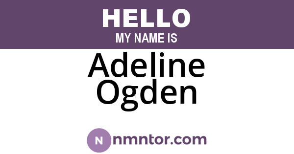 Adeline Ogden